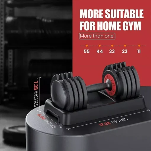 Versatile 55LB Adjustable Dumbbell - Image 4