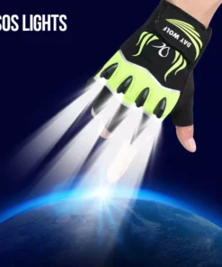 LED Light-Up Cycling Gloves