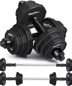 66 LBS Adjustable Cast Iron Dumbbell Set