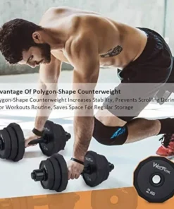 66 LBS Adjustable Cast Iron Dumbbell Set