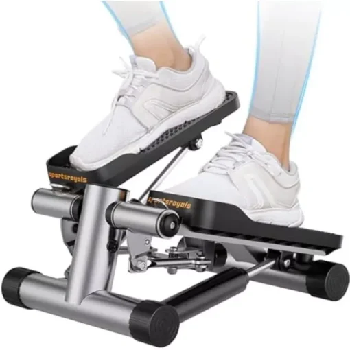 Compact Hydraulic Mini Stepper with Resistance Bands - Image 2