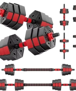 3-in-1 Adjustable Dumbbell and Barbell Set