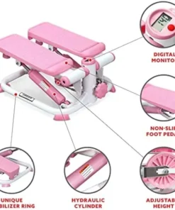 Pink Portable Mini Stair Stepper
