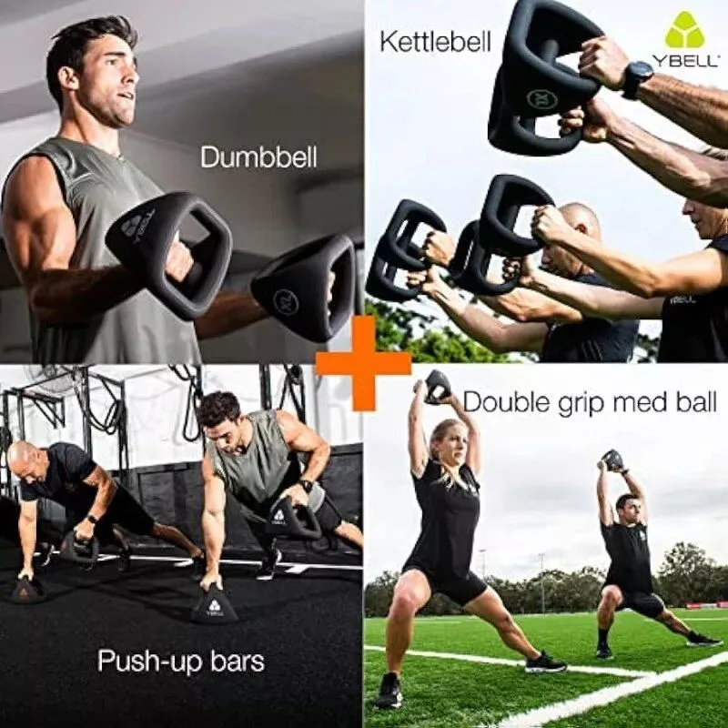 3-in-1 Kettlebell, Dumbbell, and Push-Up Bar