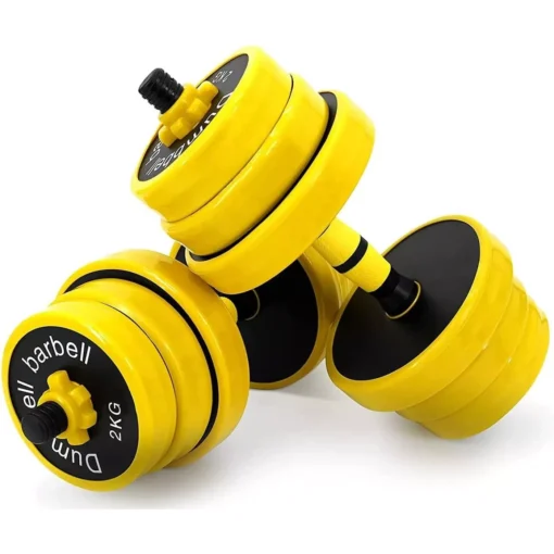 44LB Adjustable Dumbbell Barbell Pair - Image 2