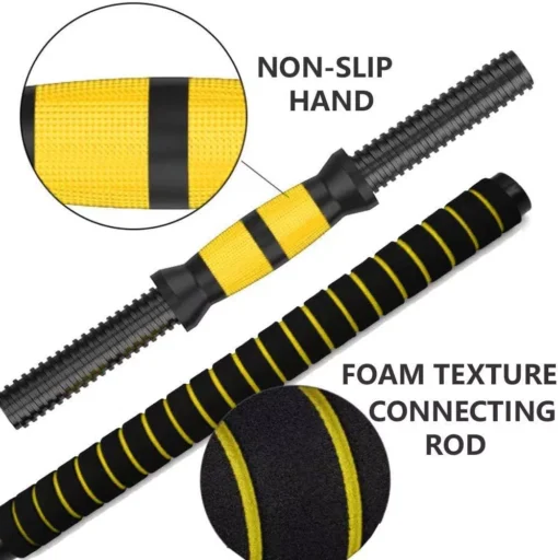 44LB Adjustable Dumbbell Barbell Pair - Image 5