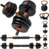 Adjustable Dumbbells Weights Set 44lbs
