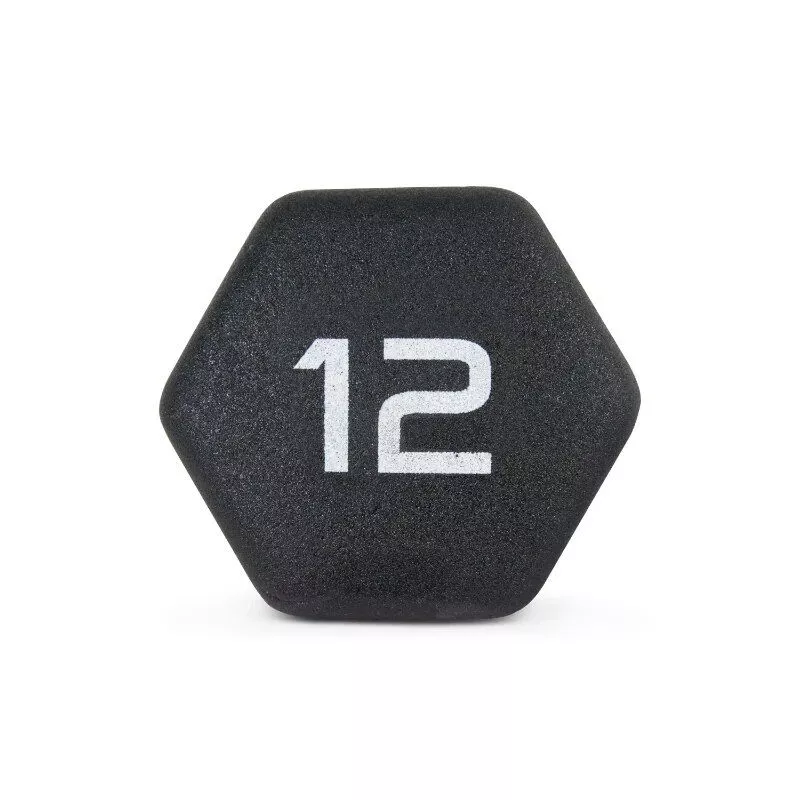 12/15lb Hexagonal Neoprene Dumbbell Set