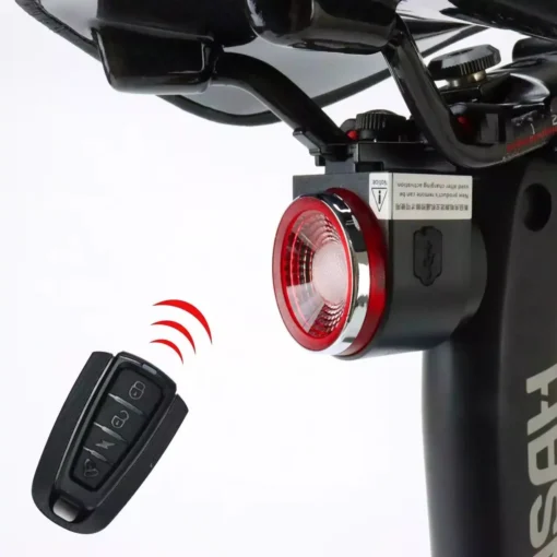 Wireless LED Bicycle Rear Light with Alarm and Brake Indicator - Image 6