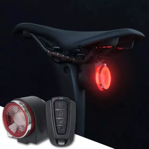 Wireless LED Bicycle Rear Light with Alarm and Brake Indicator - Image 7