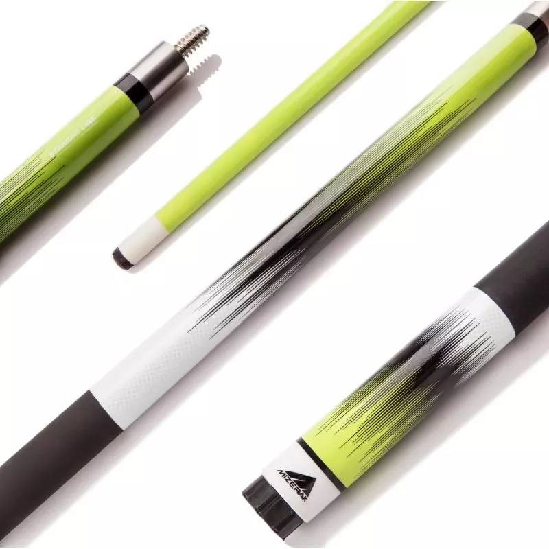 Deluxe Neon Green Fade 58″ Composite 2-Piece Billiards Cue