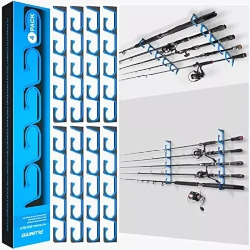 Horizontal Wall/Ceiling Mounted Fishing Rod Rack - Image 2