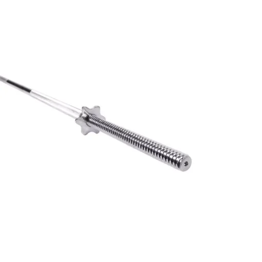6-Foot Solid Steel Standard Barbell with Threaded Ends - Image 3