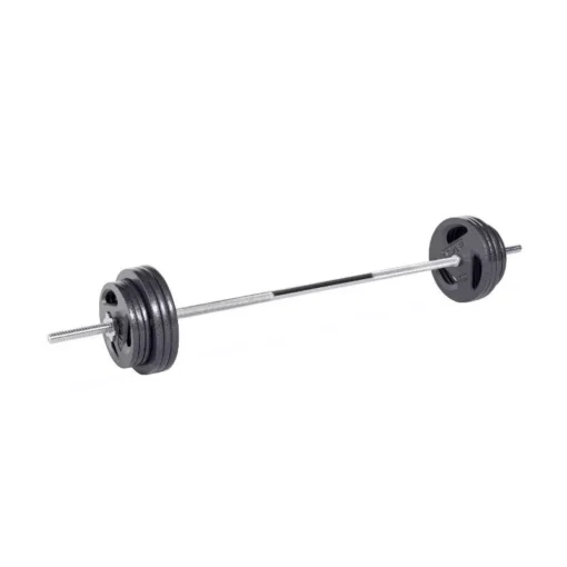 6-Foot Solid Steel Standard Barbell with Threaded Ends - Image 4