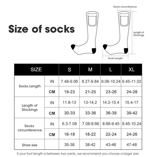 Rechargeable Heated Thermal Socks - Image 9