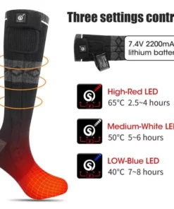 Rechargeable Thermal Foot Warmer Socks for Outdoor Activities