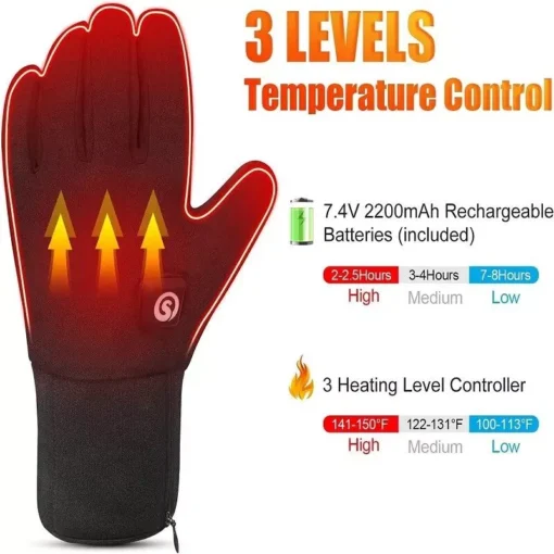 Winter Thermal Electric Heated Cycling Gloves - Image 4