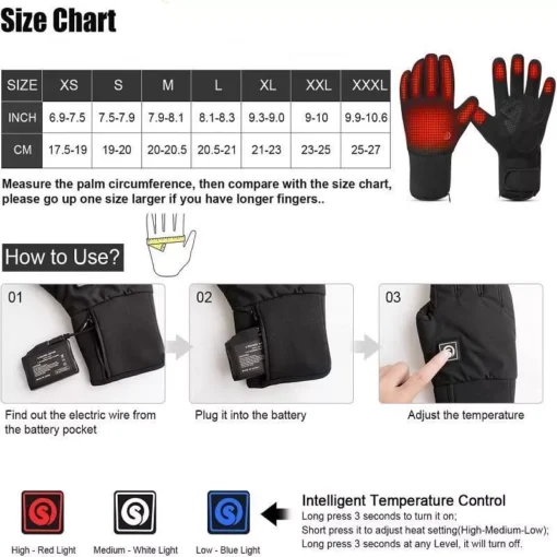 Winter Thermal Electric Heated Cycling Gloves - Image 6
