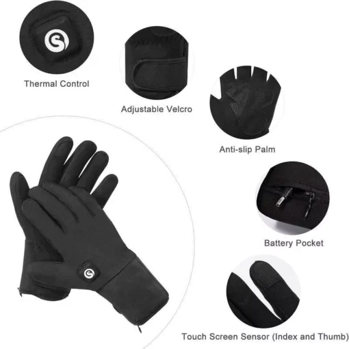 Winter Thermal Electric Heated Cycling Gloves - Image 5