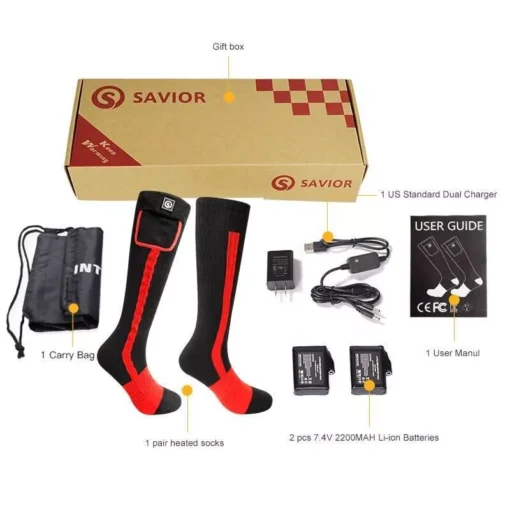 Rechargeable Thermal Ski Socks with 3-Zone Heating - Image 8