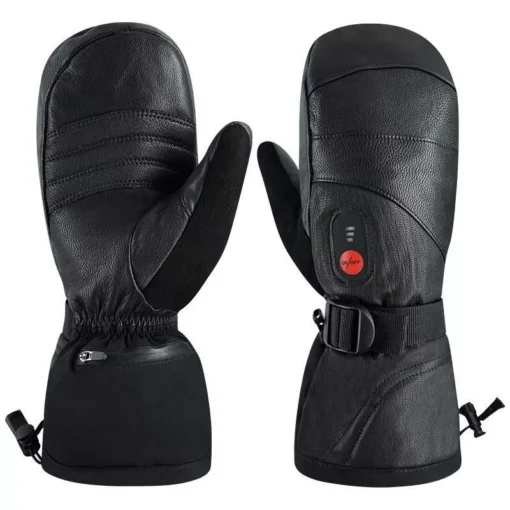 Advanced Far Infrared Heated Mitten Gloves with 3-Temperature Control & Rechargeable Battery