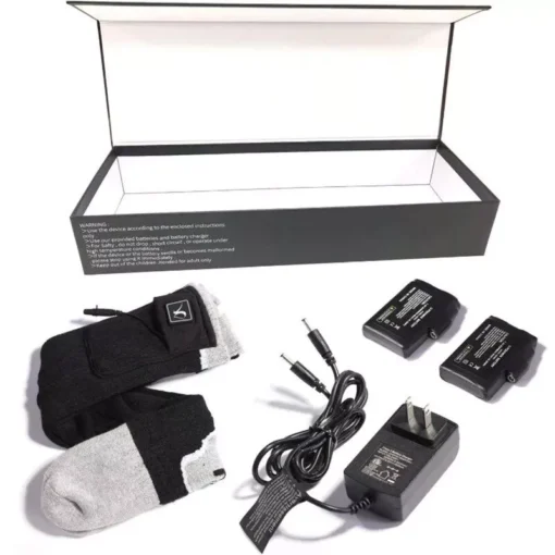 Rechargeable Thermal Electric Heated Socks with 3-Level Temperature Control for Outdoor Activities - Image 7