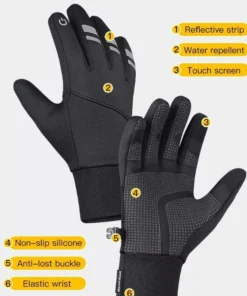 All-Season Reflective Touchscreen Thermal Gloves