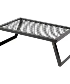 Heavy Duty Steel Camp Grill for Open Flame Cooking