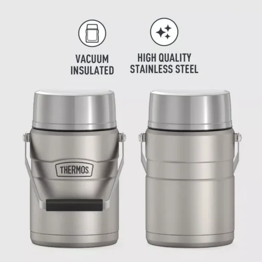 47 Oz Matte Steel Vacuum-Insulated Food Jar - Image 3