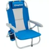 Adjustable Backpacking Aluminium Beach Chair with Cup Holder & Towel Bar