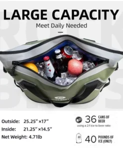 36-Can Large Insulated Leak-Proof Soft Cooler Bag