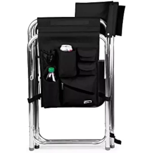 Deluxe Black Sports Chair with Side Table - Image 3