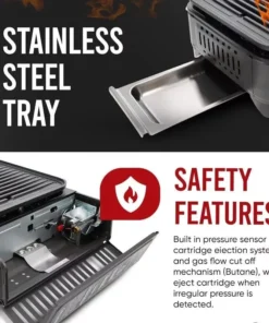 Dual Fuel Portable Camping Grill Gas Stove with Carrying Case