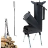 Compact High-Efficiency Wood-Burning Rocket Stove