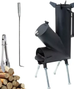 Compact High-Efficiency Wood-Burning Rocket Stove