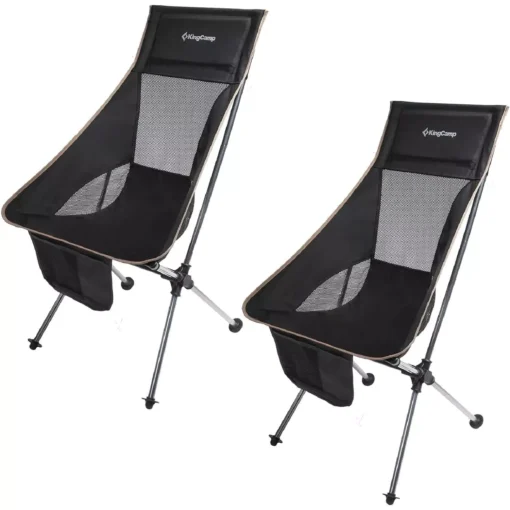 2 Pack Lightweight High Back Camping Chair