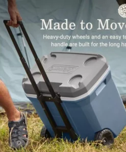 60QT Wheeled Camping Cooler Box