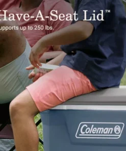 60QT Wheeled Camping Cooler Box