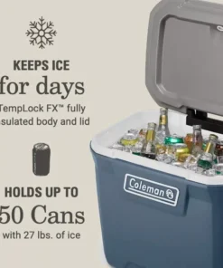 60QT Wheeled Camping Cooler Box