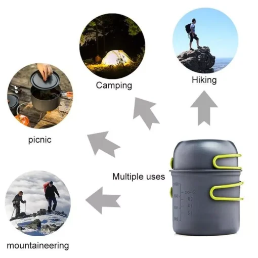 Ultralight Outdoor Camping Cookware Set - Image 7