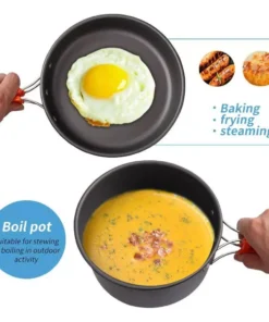 Lightweight Aluminum Camping Cooking Set for Hiking, Trekking & Outdoor Adventures