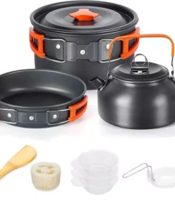 Lightweight Aluminum Camping Cooking Set for Hiking, Trekking & Outdoor Adventures