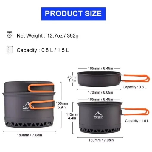 Compact & Durable Outdoor Camping Cookware - Image 5