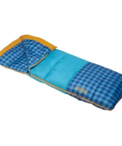 Cozy & Colorful 40-50 Degree Youth Rectangular Sleeping Bag for Camping