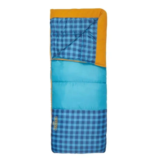 Cozy & Colorful 40-50 Degree Youth Rectangular Sleeping Bag for Camping - Image 4