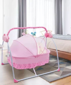 Electric Baby Cradle with Bluetooth, Music & Bouncer