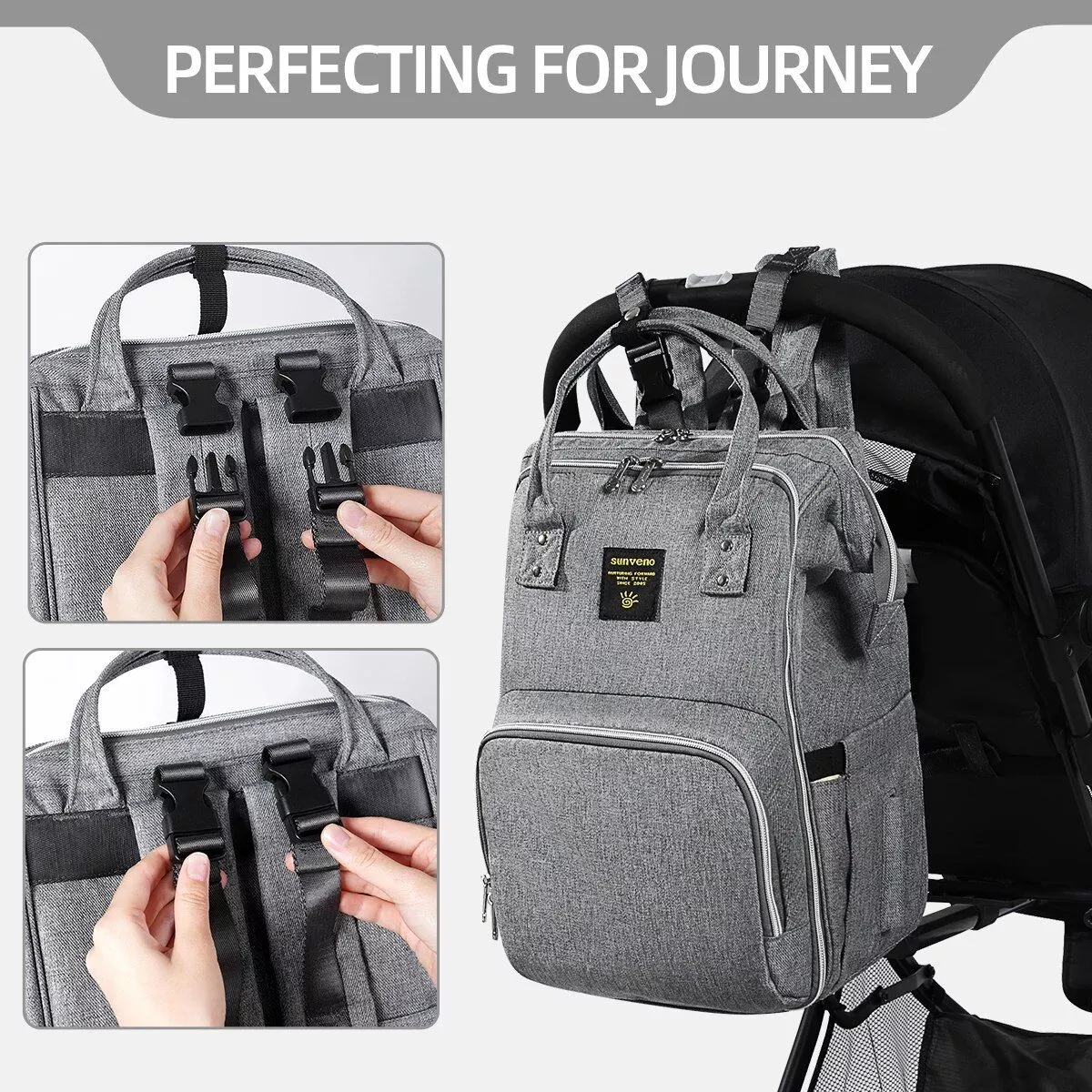 Stylish Upgrade 20L Diaper Bag Backpack