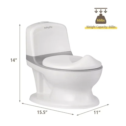 Kids Realistic Potty Training Toilet with Sound & Lighting - Image 3