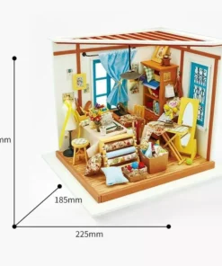 Enchanting Wooden Miniature Dollhouse Kit