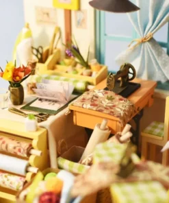 Enchanting Wooden Miniature Dollhouse Kit